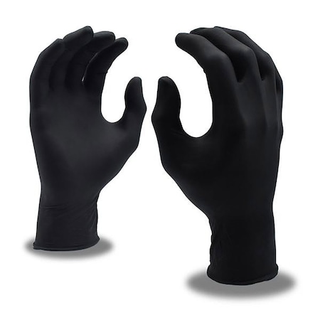 Cordova Nitri-Cor Agility, Disposable Gloves, 6 mil Palm, Nitrile, Powder-Free, XL, 12 PK, Black 4089XL